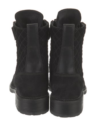 Chanel 2018 Interlocking CC Logo Combat Boots