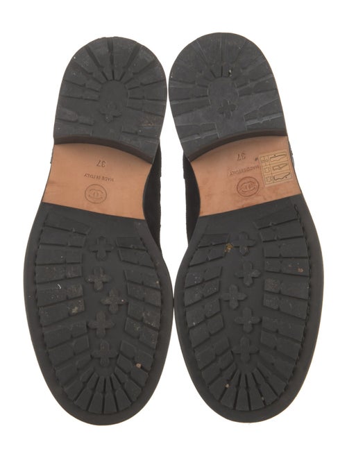 Chanel 2018 Interlocking CC Logo Combat Boots