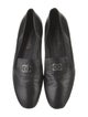 Chanel Interlocking CC Logo Leather Loafers