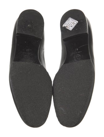 Chanel Interlocking CC Logo Leather Loafers