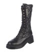 Chanel 2024 Interlocking CC Logo Combat Boots