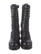 Chanel 2024 Interlocking CC Logo Combat Boots