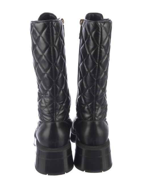 Chanel 2024 Interlocking CC Logo Combat Boots