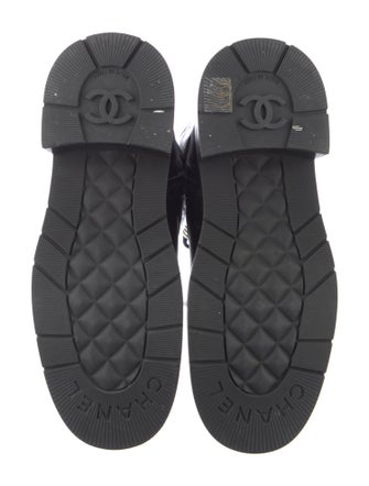 Chanel 2024 Interlocking CC Logo Combat Boots