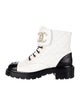 Chanel 2021 Interlocking CC Logo Combat Boots