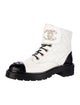 Chanel 2021 Interlocking CC Logo Combat Boots