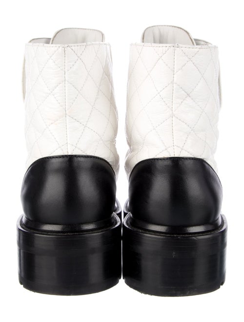 Chanel 2021 Interlocking CC Logo Combat Boots
