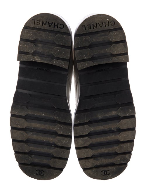 Chanel 2021 Interlocking CC Logo Combat Boots