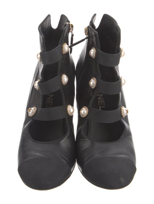 Chanel 2017 Interlocking CC Logo Lace-Up Boots