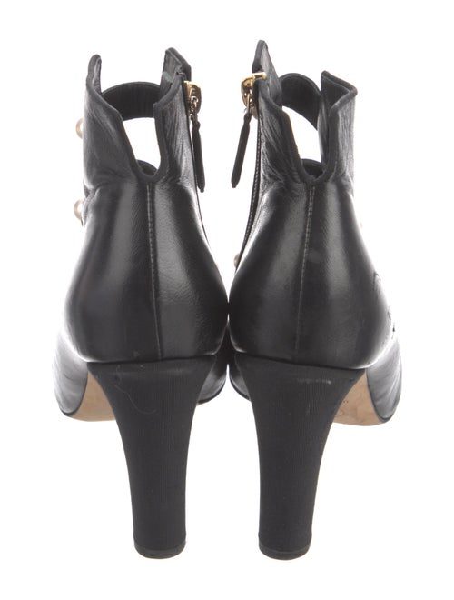 Chanel 2017 Interlocking CC Logo Lace-Up Boots