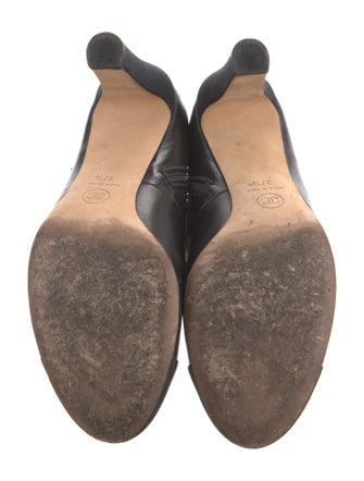 Chanel 2017 Interlocking CC Logo Lace-Up Boots