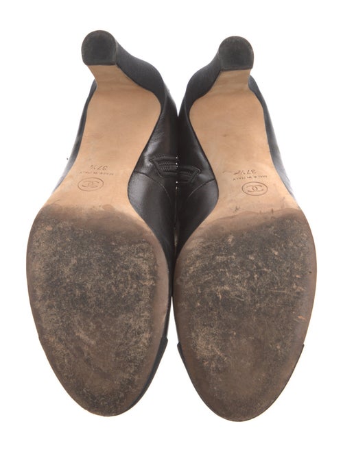 Chanel 2017 Interlocking CC Logo Lace-Up Boots