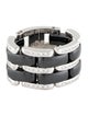 Chanel 18K Diamond Ceramic Large Ultra Ring