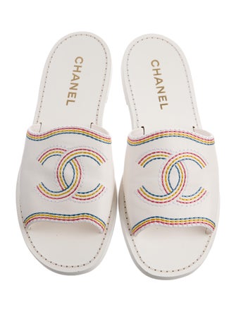 Chanel 2021 Interlocking CC Logo Slides