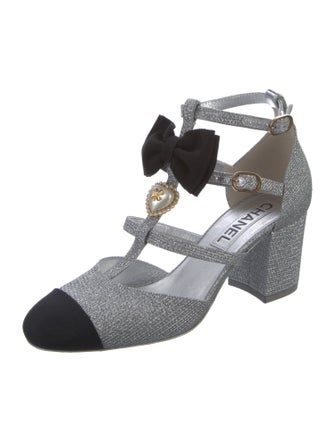 Chanel 2024 Interlocking CC Logo T-Strap Pumps