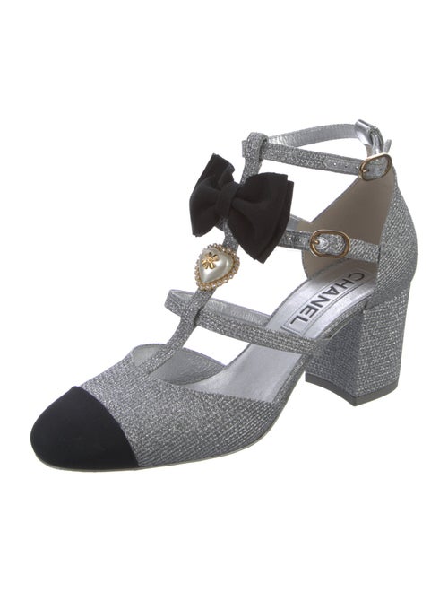 Chanel 2024 Interlocking CC Logo T-Strap Pumps