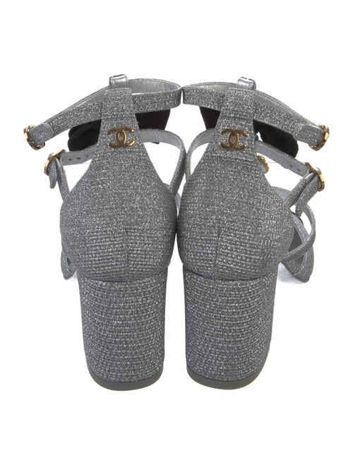 Chanel 2024 Interlocking CC Logo T-Strap Pumps