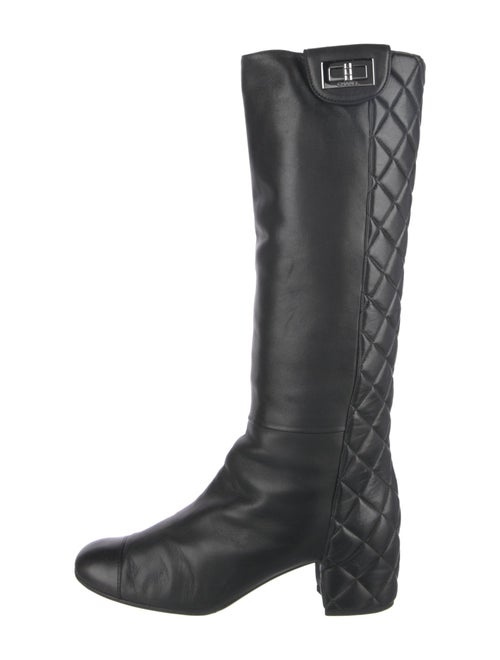 Chanel 2010 Interlocking CC Logo Riding Boots