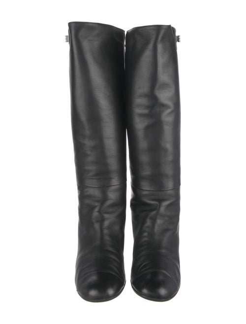 Chanel 2010 Interlocking CC Logo Riding Boots