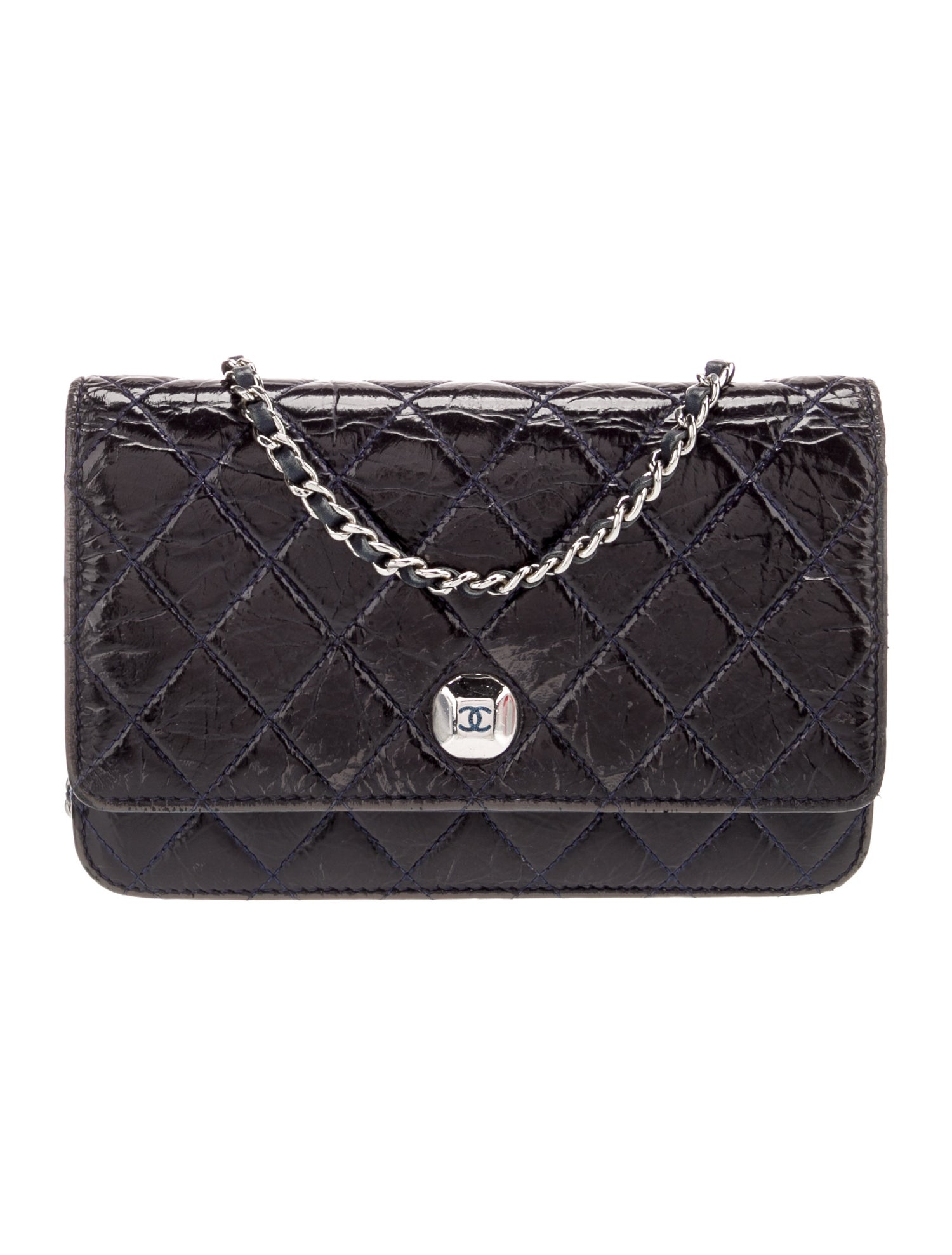 Chanel Diamond CC Wallet On Chain