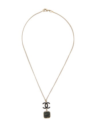Chanel Lace CC Pendant Necklace