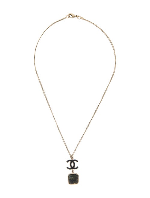 Chanel Lace CC Pendant Necklace