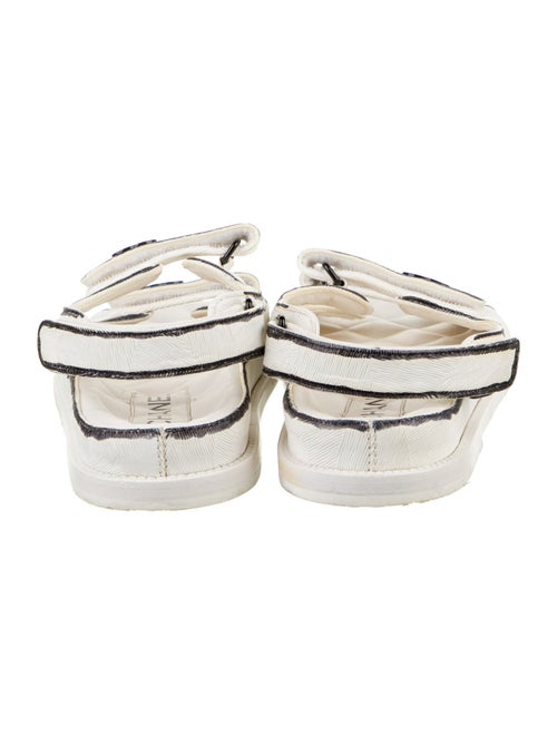 Chanel Interlocking CC Logo Leather Espadrilles