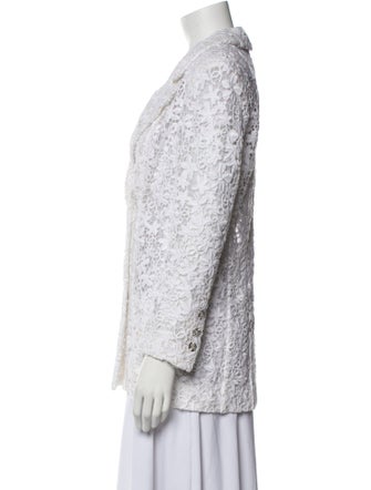 Chanel 2023 Lace Pattern Blazer