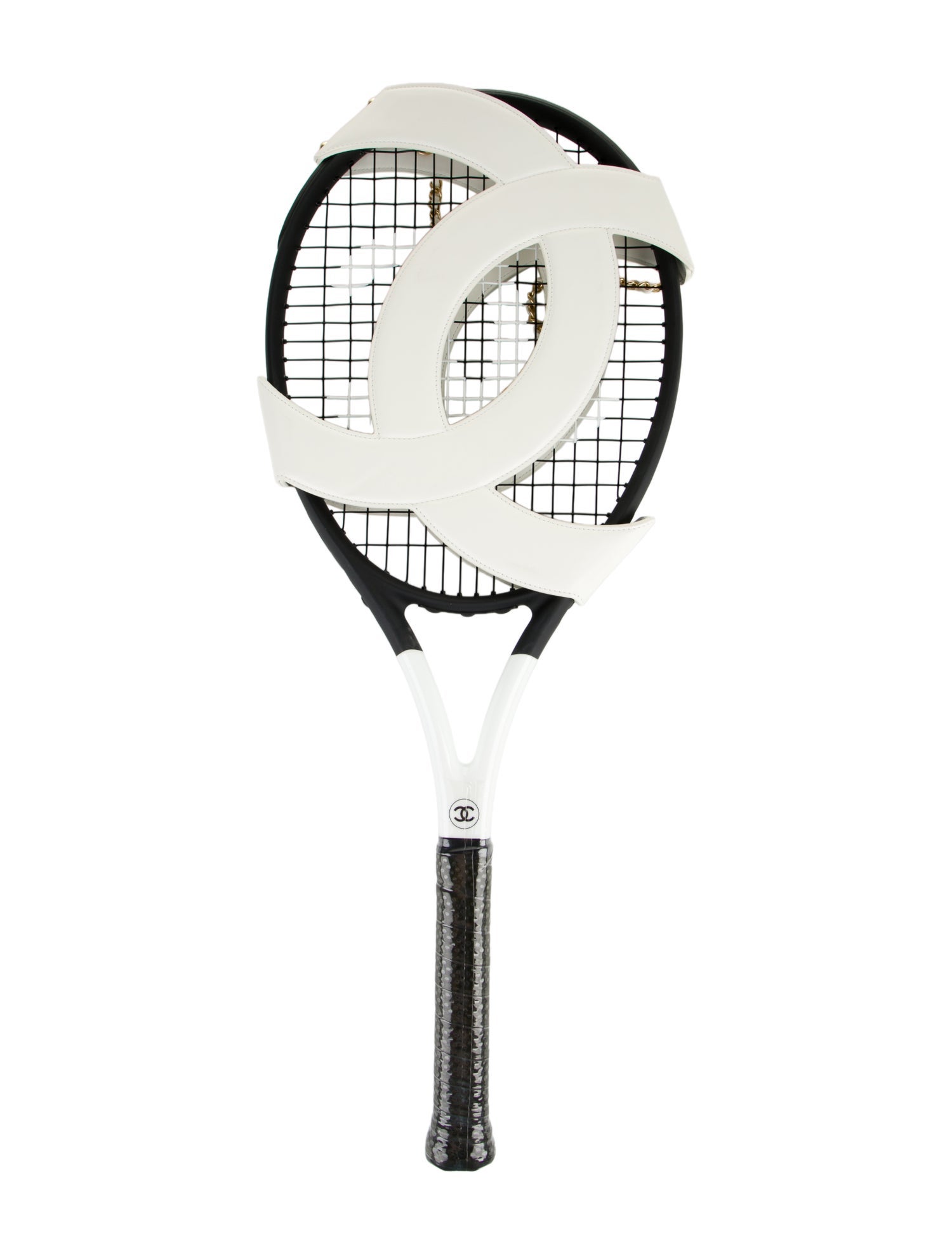 Chanel 2-Piece Tennis Racket & Back Holster Set