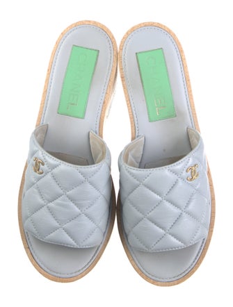 Chanel 2022 Interlocking CC Logo Slides