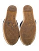 Chanel Interlocking CC Logo Leather Espadrilles