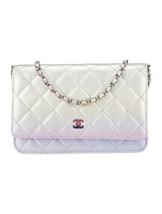 Chanel Gradient Metallic Quilted Wallet On Chain