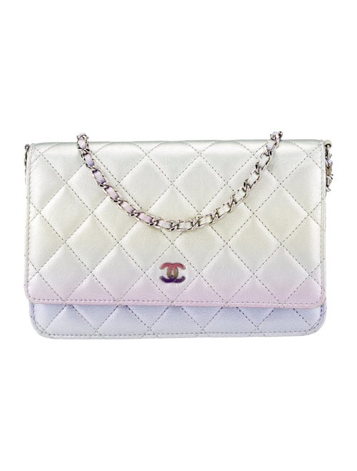 Chanel Gradient Metallic Quilted Wallet On Chain