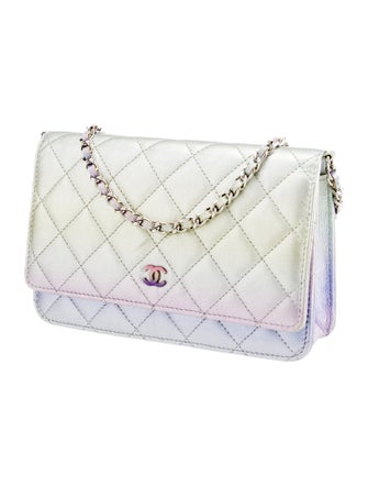 Chanel Gradient Metallic Quilted Wallet On Chain