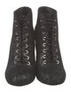 Chanel 2013 Interlocking CC Logo Lace-Up Boots
