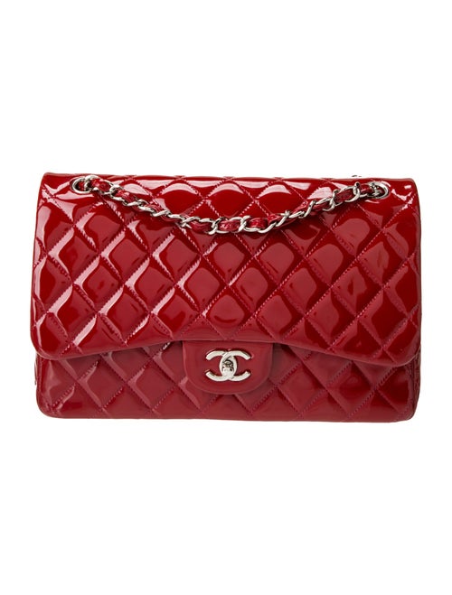 Chanel Classic Patent Jumbo Double Flap Bag