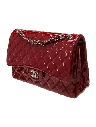 Chanel Classic Patent Jumbo Double Flap Bag