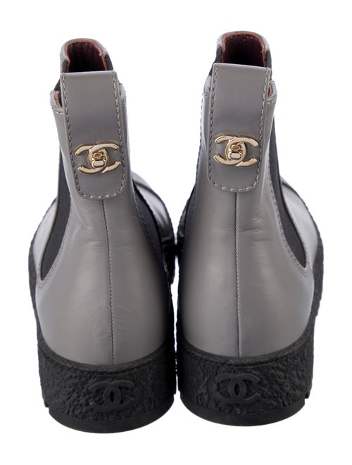 Chanel 2021 Interlocking CC Logo Chelsea Boots