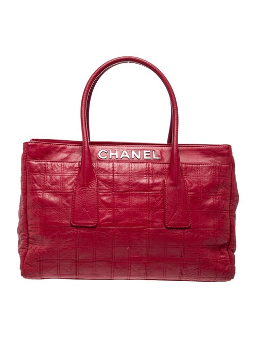 Chanel Square Quilt LAX Shopping Tote