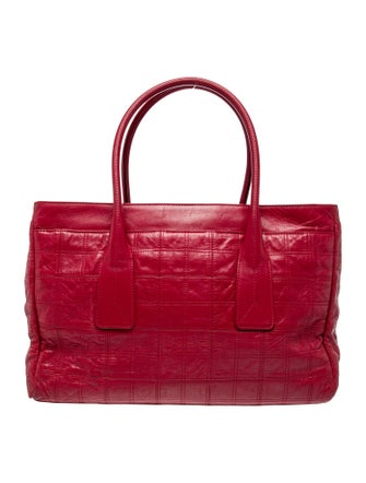 Chanel Square Quilt LAX Shopping Tote