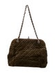Chanel Suede Kisslock Shoulder Bag