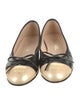 Chanel Interlocking CC Logo Patent Leather Ballet Flats
