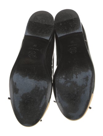Chanel Interlocking CC Logo Patent Leather Ballet Flats