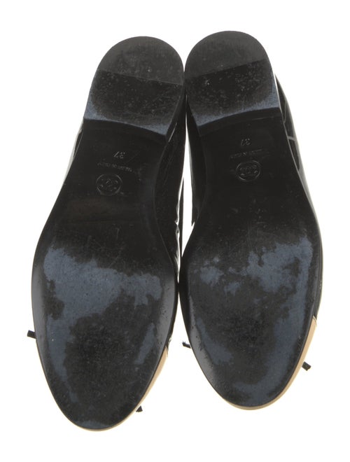 Chanel Interlocking CC Logo Patent Leather Ballet Flats