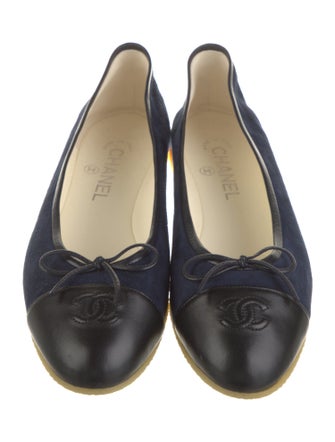 Chanel 2024 Interlocking CC Logo Ballet Flats