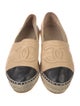 Chanel Interlocking CC Logo Leather Espadrilles