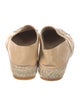 Chanel Interlocking CC Logo Leather Espadrilles