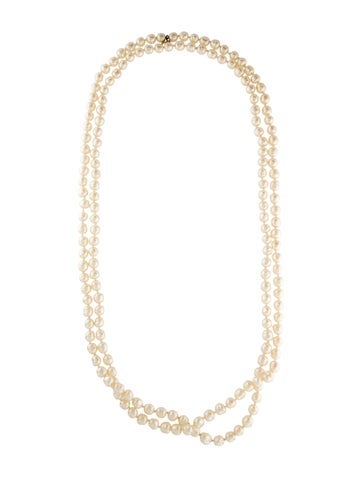 Chanel Bead Strand Vintage Faux Pearl Necklace