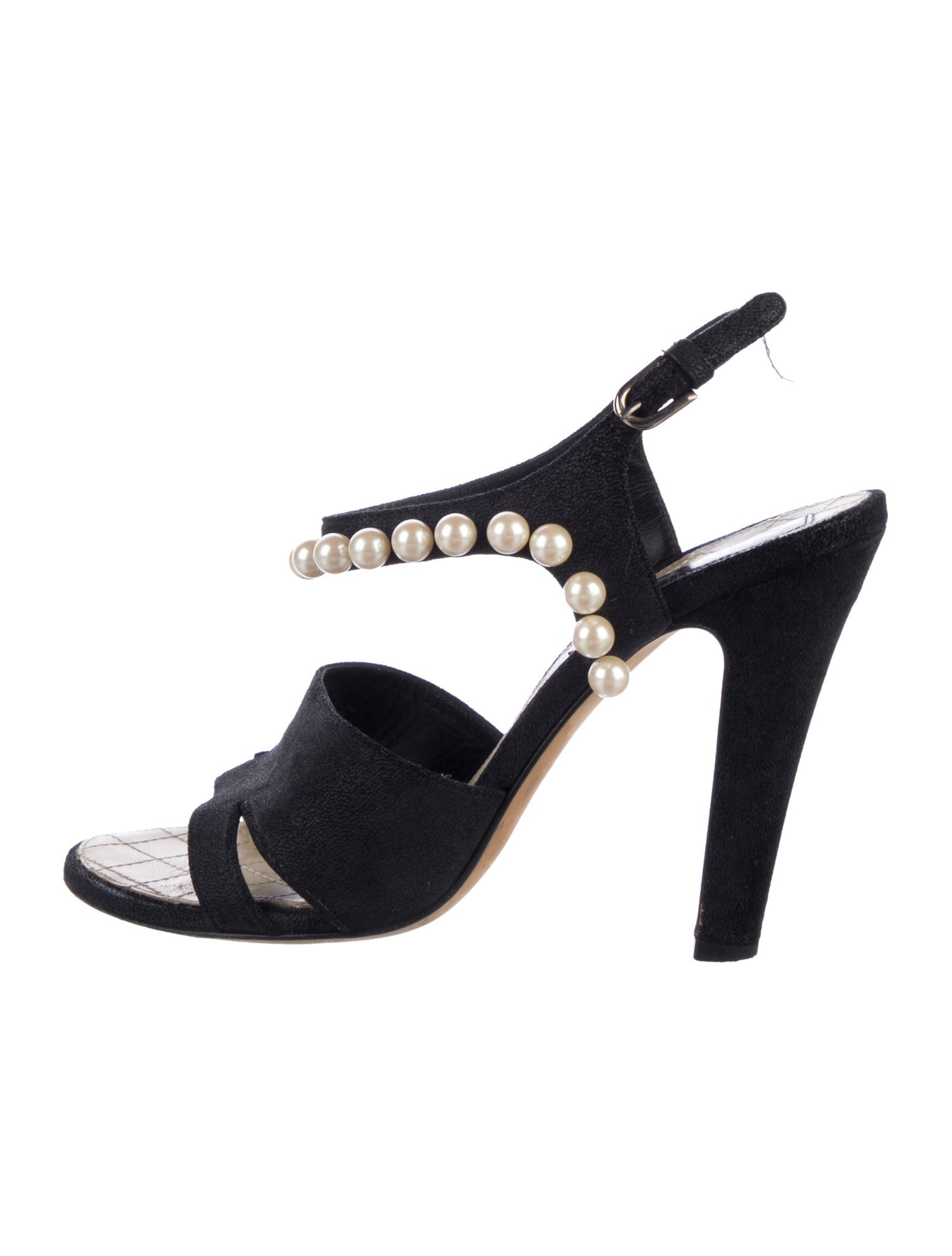 Chanel 2014 Interlocking CC Logo Slingback Sandals