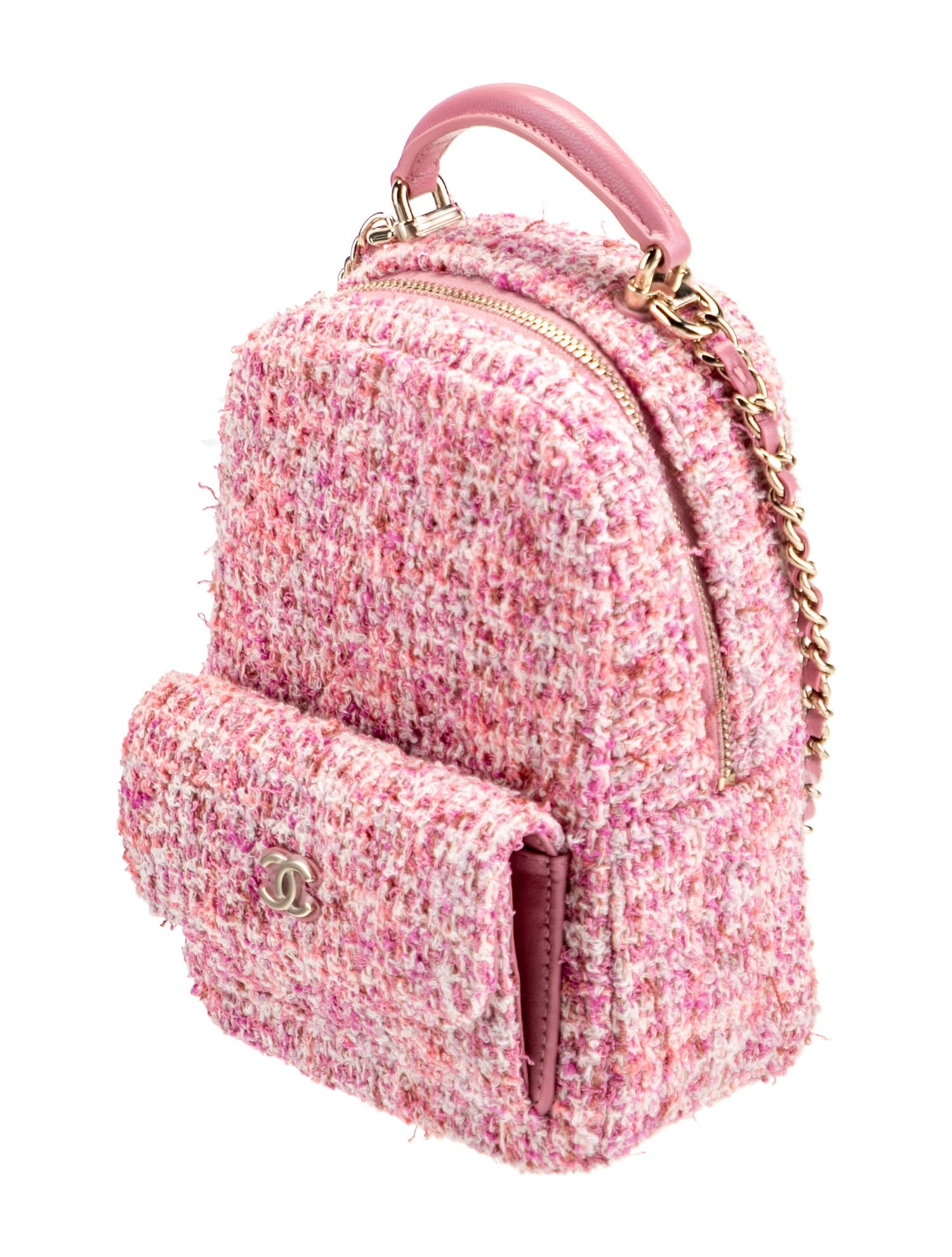 Chanel 2024 Mini Tweed Classic Backpack w/Tags